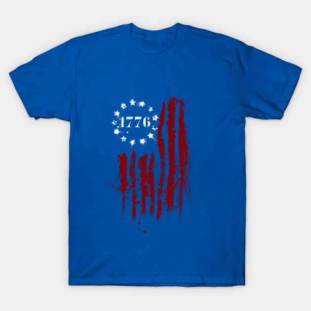 Betsy Ross 1776 American Flag T-Shirt by American Heritage